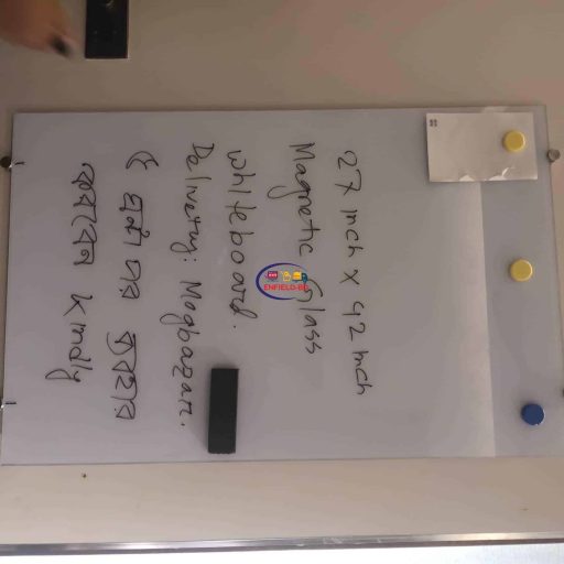 4.5 × 8.5 Feet Magnetic Glass Whiteboard Ultra White Frameless Dry-Erase with installation Magnetic Glass Whiteboard