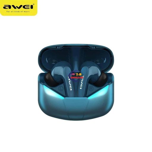 Enfield-bd.com Electronics Television AWEI T35 True Wireless Earbuds with Wireless Charging Bluetooth 5.0 ENC 8.0 Noise Cancellation Ultra-Low Latency