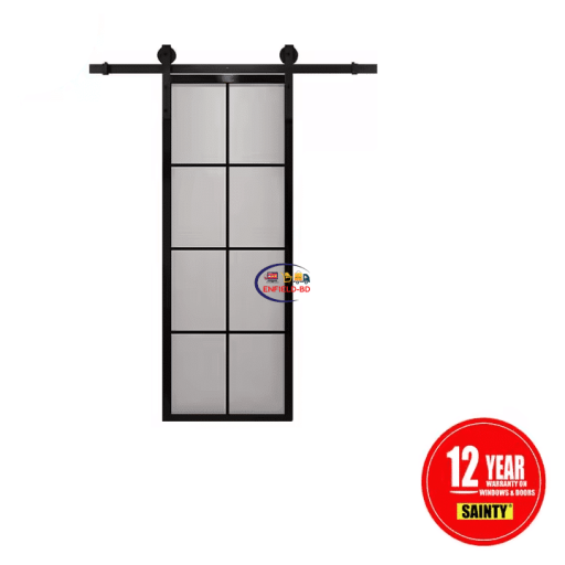 eNField-BD.COM Aluminum Hanging Door Top Channel Sliding Door with No Floor Channel Industrial And Scientific