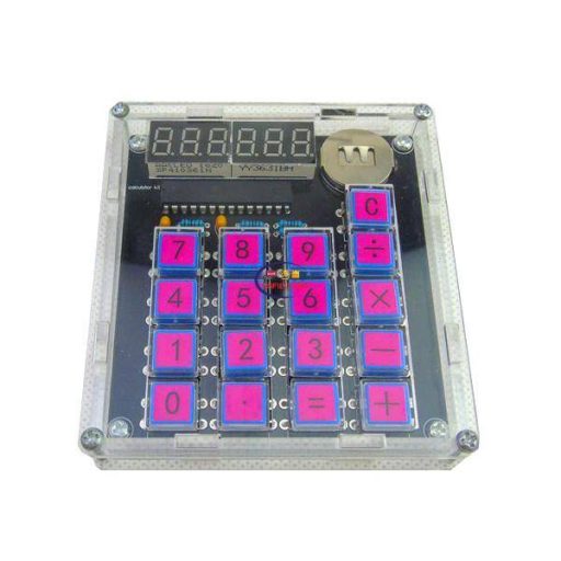 Enfield-bd.com Gadget Caveen Caculator DIY Kit Suite Single Chip Stationery Calculator NIXIE Tube Calculator Transparent Body