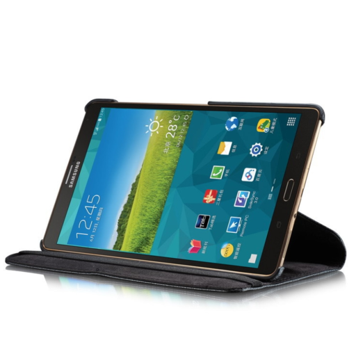 Enfield-bd.com Cases & Screen Protector Galaxy Tab S 8.4 Book Smart Cover Sm T700 T705 Tablet Cover Luxury Leather Stand Cover Black