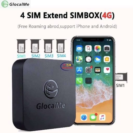 Enfield-bd.com Gadget Glocalme 4G Simbox Multiple Sim Multi 4 Sim Dual Standby No Roaming For iOS Android No Need Carry Work With Wi-Fi / Data To Make Call SMS