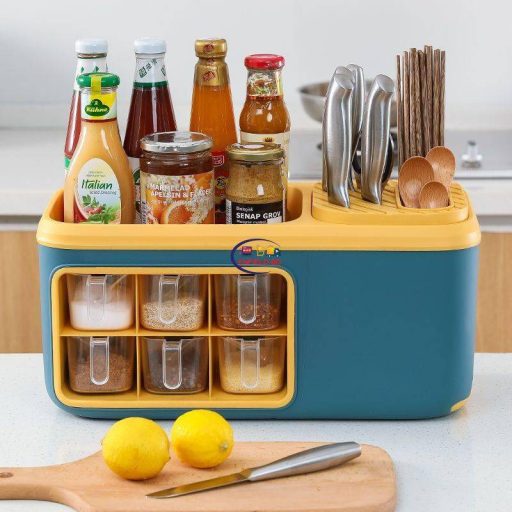 Enfield-bd.com Health & Household Kitchen & Dining High Quality Kitchen Storage Box Multi-storage Kitchen Commodity Organiser Rack Knife Holder Chopstick Holder Condiment Rack Kitchen Seasoning