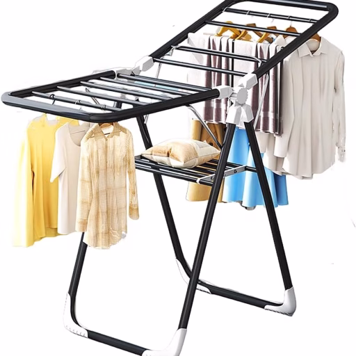 Indoor Clothes Drying Stand Foldable Stainless Steel (2)