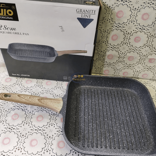 Tools & Home Improvement JIO GRILL PAN Square 28 cm Marble Non-stick Coating Enfield-bd.com