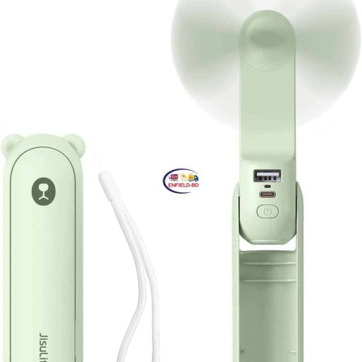 eNField-BD.COM JISULIFE F8 Bear Handheld Foldable Fan | Light Green Others