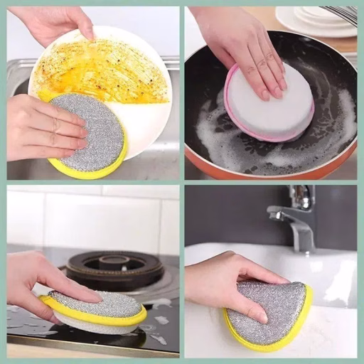 Kitchen Double-Sided Dishwashing Sponge (2)
