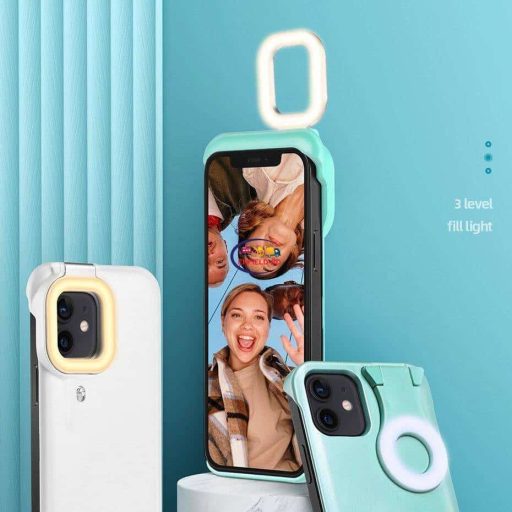 Gadget LED Ring Light Phone Case For iPhone 12Pro MAX 11Pro Max Selfie Flash Ring Light Case For iPhone XS MAX XR Fill Light Funda Capa Enfield-bd.com