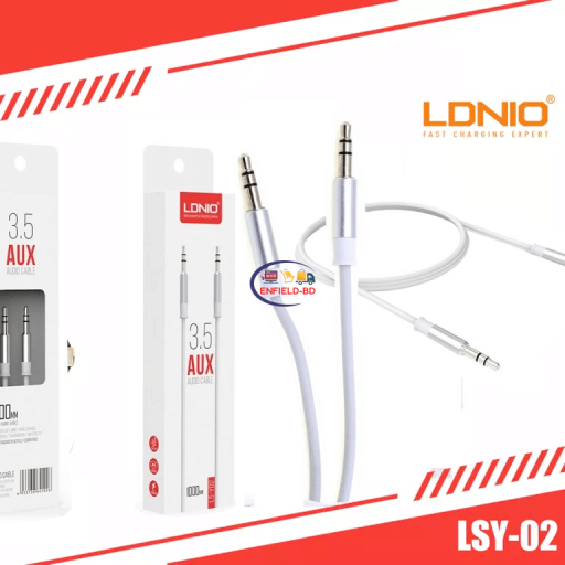 Gadget Home & Living Ldnio LSY02 3.5 Aux Cable High Fidelity Audio Long Soft Wire Stable Signal More Durable Enfield-bd.com