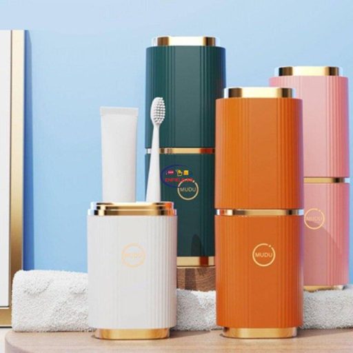 Enfield-bd.com Home & Living Luxury Toothbrush Toothpaste Box Storage Light Luxury Travel Cup Mouthwash Cup Brushing Cup Dental Cylinder Set Toothbrush Bucket Toothpaste Box