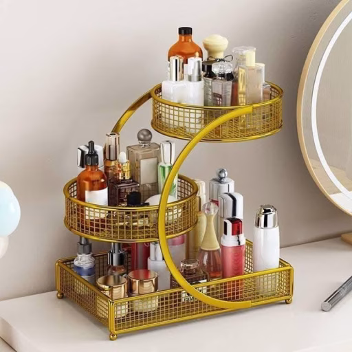 Multi-Layer Cosmetics Storage Rack & Desktop Organizer (6)