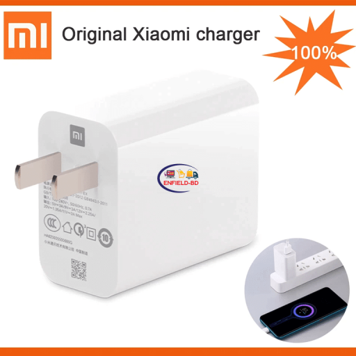 Charger & Adapter Official Xiaomi 33w Fast Charger Included Type-C Cable Enfield-bd.com