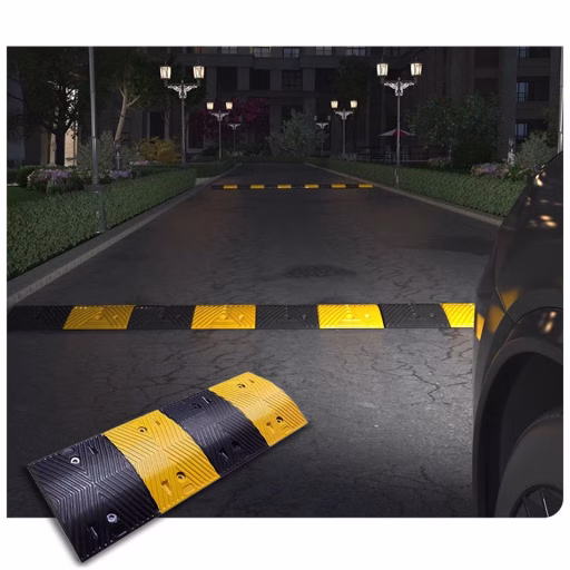 Premium Rubber Speed Breakers 40T Load Capacity Road Safety (4)
