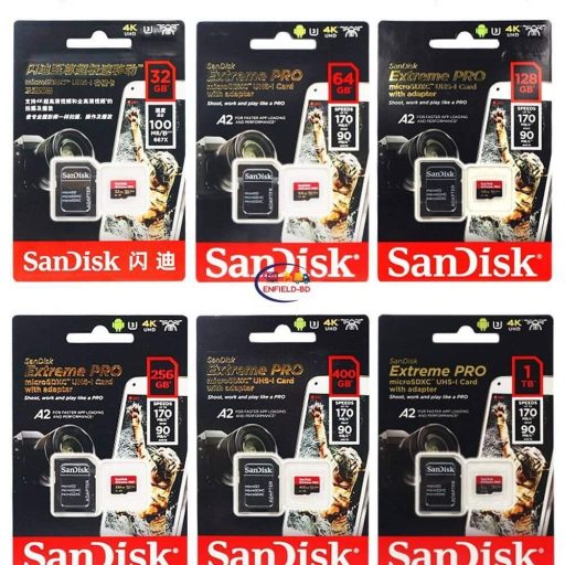 Gadget Storage/hard Drive SanDisk Extreme Pro Micro SD Memory Card Class 10 U3 A2 V30 TF Flash Card Enfield-bd.com
