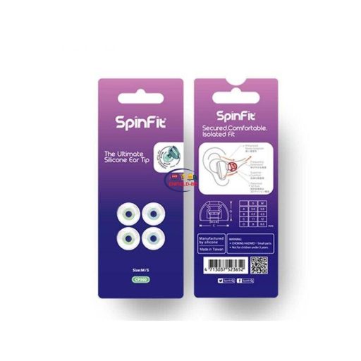 Enfield-bd.com Gadget Wireless Earbuds Spinfit 360 Eartips for Anker Liberty 3 Pro SpinFit CP360 In-Ear Earphone Patented 360 Degree Free Rotation Ear Tips Silicone Eartip Nozzle Dia CP100 CP800 CP145