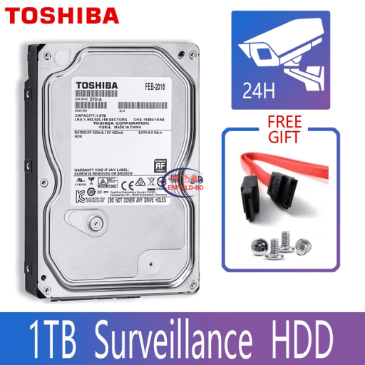 Storage/hard Drive TOSHIBA DT01ABA100V 1TB Surveillance Hard Drive 5700 RPM Enfield-bd.com