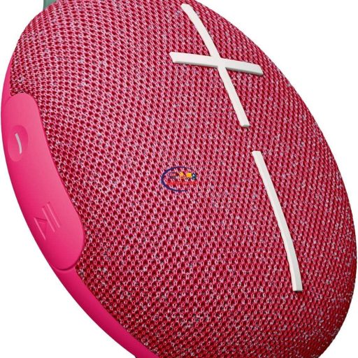 eNField-BD.COM UE MINIROLL Waterproof Bluetooth Speaker | Pink | with Big Bass Earphones / Headset