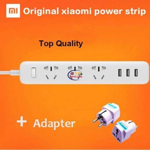 Xiaomi Mi Power Strip with 3 USB Ports 3 Sockets Standard Plug 250V charging 3 USB Extension Socket Plug 6 Output plug with EU/AU/UK/US Standard Socket Enfield-bd.com