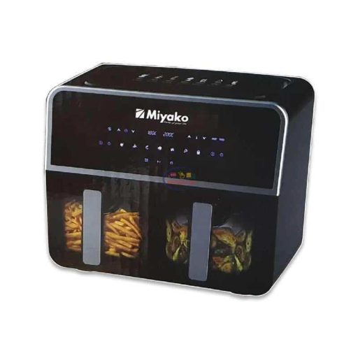 Miyako AF-4590 9LAir Fryer 1700W Double Chamber | Black Kitchen & Dining