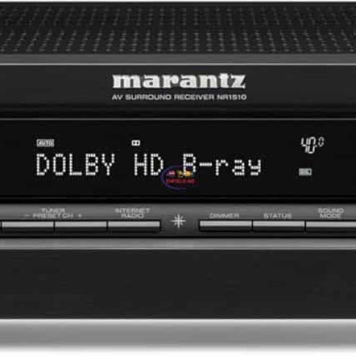Marantz NR1510 UHD AV Receiver – Slim 5.2 Channel Home Theater Amplifier Dolby TrueHD | Black Gadget