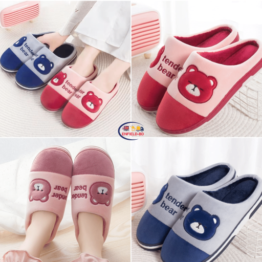 Home & Living Winter Cotton Slipper’s For Indoor Out Door Ladies Flat Slippers Home Cotton Slippers-women Shoes Flat Slippers Short Plush Slipper For Winter Keep Warm Enfield-bd.com